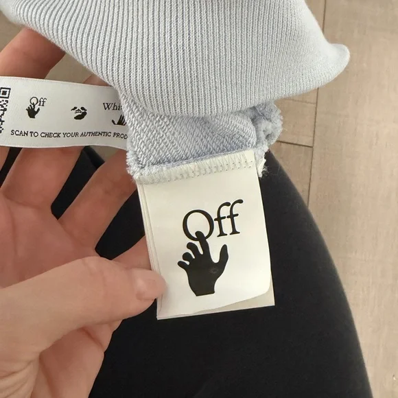 Off-White Sky Blue Hoodie - Picture 5 of 8